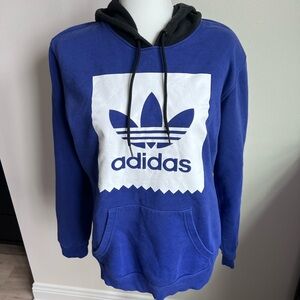 Adidas old school logo hoodie sweatshirt